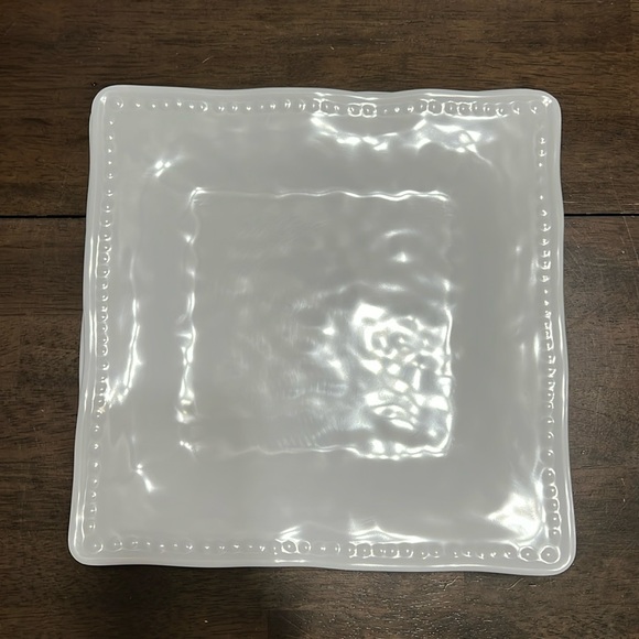 Tommy Bahama Dining Tommy Bahama Melamine White Hobnail Square